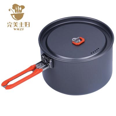 China Portable Smokeless Pot Feast Outdoor Picnic Kettle Set Pot Cooker Picnic Tableware Camping Pot for sale