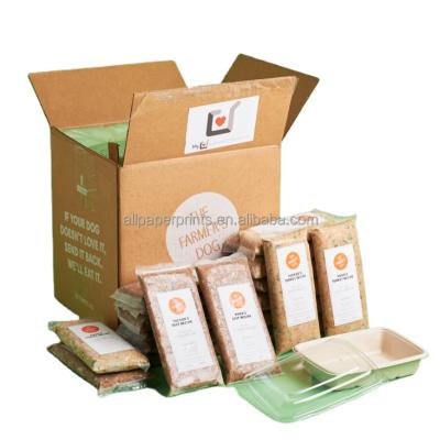 China Recyclable Rubbery Automatic Dog Food Ship Pet Food Cartons for sale