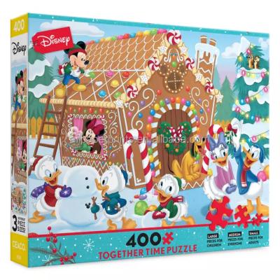 China Educational Puzzles Mickey Mouse Christmas Dress Up and Holiday Friends Time Puzzle Set for sale