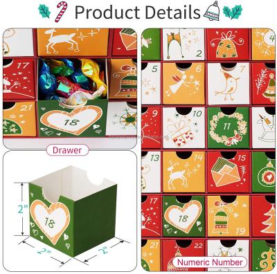 China Recyclable Special Widely Used Custom Gift Present Advent Calendar Pop It Box for sale