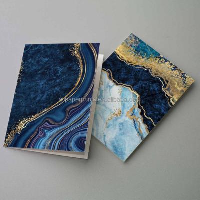 China Europe Marble Watercolor Pattern Just Since Stationery Box Set Matching Gemstone Greeting Cards for sale