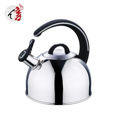 China realwin viable factory 3 liter gradient color coating travel teapot stainless steel whistling kettle for sale