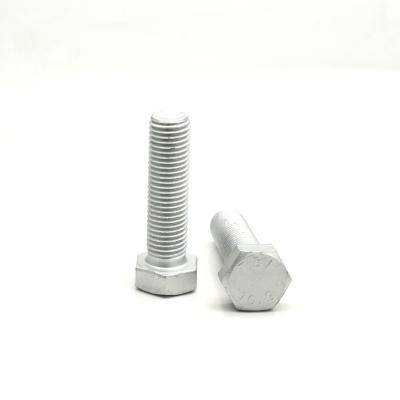 China Industrial Hot Dip Galvanized Carbon Steel Hex Bolts DIN933 Bolt Nuts And Hex Gaskets for sale