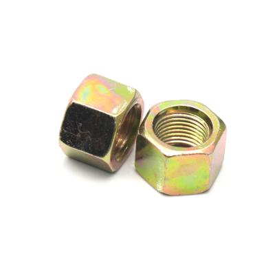 China High quality heavy industry nut din934hex hex nuts zinc plated yellow HDG nuts for sale