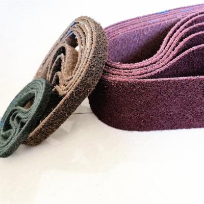 China Corner mix non-woven surface processing belts, sanding belts, all sizes/grit are available for sale