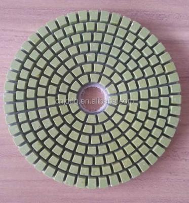 China Floor Buffing 6 Inch Diamond Wet Buffing Pad for Concrete Floors, Flexible Floor Buffing Pad for sale