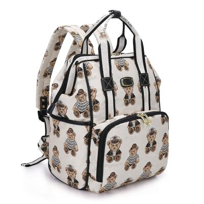 China With USB FREE SAMPLE Diaper Bag Backpack Stylish Cute Baby Bags Travel Backpack Diaper Maternity Bags for sale