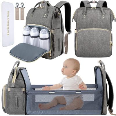 China With USB FREE SAMPLE Baby Diaper Bag Backpack With Station Diaper Changing Bags For Baby Bags For Boys Girl for sale