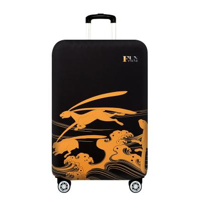 China Hot Sales Polyester Travel Case Elastic Suitcase Trolley Cover Device Suitcase Cover Cloth Dust Cover for sale