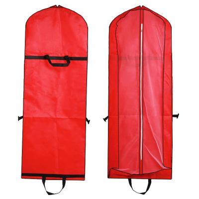 China Fashion Wedding Dustproof Nonwoven Bridal Dress Gown Cover Bag Garment Dress Cover for sale