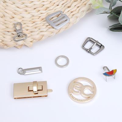 China Eco - Friendly Wholesale Custom Bag Hardware Accessories Metal Snaps Handbag Decorative Parts for sale