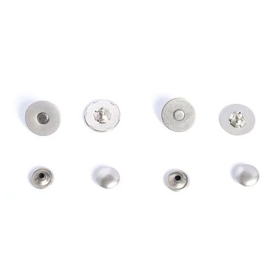 China Sustainable Factory Customized Round Zinc Alloy Metal Snaps For Clothes Pants Bags Metal Buttons for sale