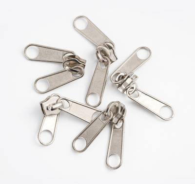 China Custom Wholesale 3# 5# 8# 10# Nickel Free Zipper Double Head Puller For Tent Luggage Clothing for sale