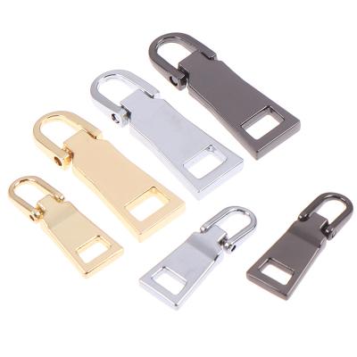 China Wholesale Detachable Pull Metal Nylon Zipper Slider Nickel Free Zipper Slider For Handbag Clothing Accessories for sale