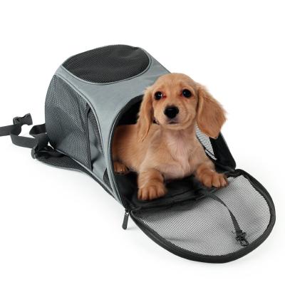 China Clear PVC Pet Carrier Backpack Breathable Pet Carrier Backpack for sale