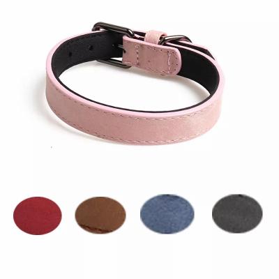 China Hot Sale Custom Safety Collar Large Padded Eco Friendly Pet Buckle Luxury Leather Pets Dog Collar for sale