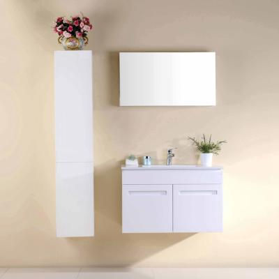 China Waterproof Good Quality Modern French Wall Mount 2 Doors Bathroom Cabinet Bathroom Vanity Cabinet With Mirror for sale