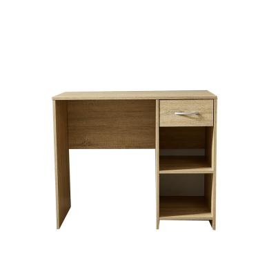 China Convertible Computer Desk with Hutch Industrial Laptop Desk with Writing Shelf Wood Workstation for Bedroom Office for sale