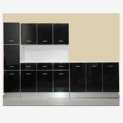 China 2021 Waterproof MDF Painting Aluminum Top Panel Frame Fixed Height Kitchen Vanity for sale