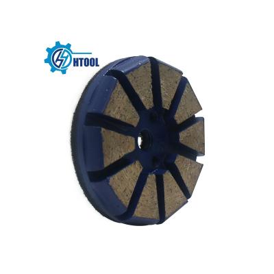 China Diamond Concrete Floor Grinding Disc Plate Custom Polishing Pad Diamond+metal Bond Segment For Processing Base Coat for sale