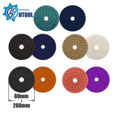 China Suit for 4Inch 80-200mm Diamond Marble Wet Grinding Polishing Disc Crystal Protection for Stone Surface for sale