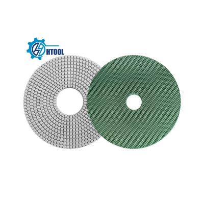 China Suit For Wholesale 400mm Resin Diamond Grinding Disc Green Wet Crystal Polish Pad For Granite Stone for sale