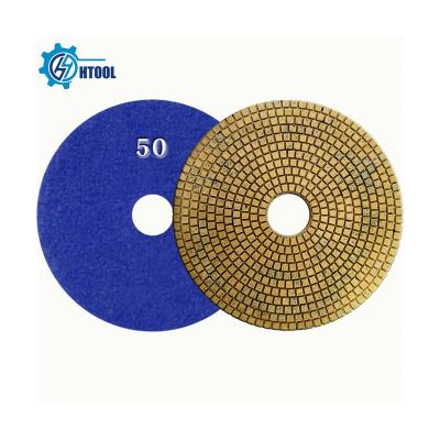 China Metal Polishing Pad for Processing Wet Granite 200mm Custom Granite Metal Polishing Diamond Flexible Resin Polishing Pad for sale