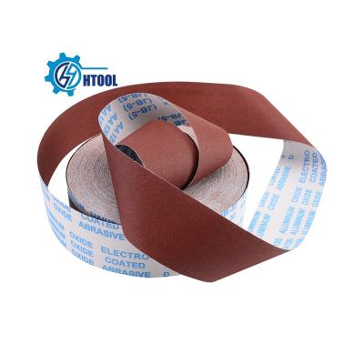 China Aluminum Oxide Factory Wholesale 60-600# 8m Aluminum Oxide Belt Grinder For Wood Furniture Sand Belt Sanding Paper for sale