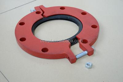 China High Quality FM&UL Iron Grooved Pipe Fittings And Grooved Pipe Coupling SLOT FLANGE for sale