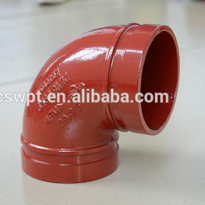 China Ductile Iron 90 Degree Elbow Grooved Adjustment for sale