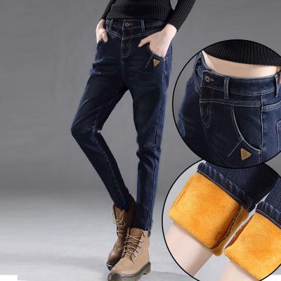 Cina I jeans affusolati di dimensione delle donne sexy su misura del nero hanno afflitto la vita bassa di Bootcut in vendita