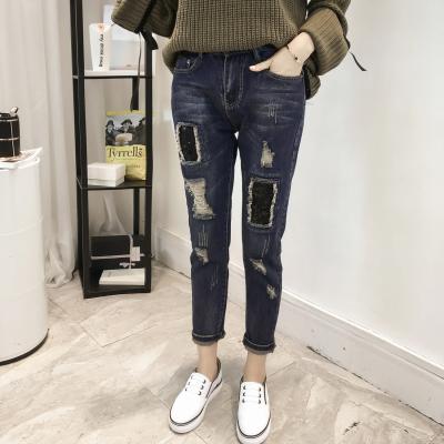 Cina I jeans affusolati della gamba delle donne del chiarore dello zenzero ansimano irrestringibile tutto il Matchable in vendita