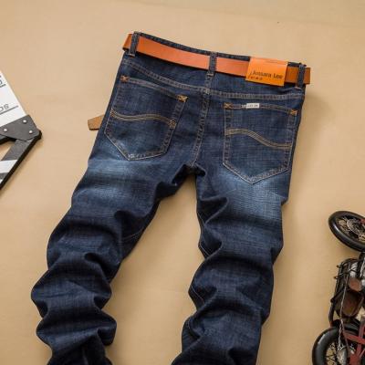 Cina Adattando gli uomini afflitti dimagriscono i jeans diritti della gamba ricamati stampano tutta la dimensione in vendita