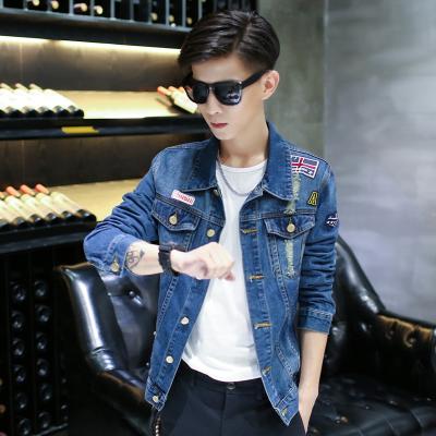 China Winter Comfortable Soft Mens Jean Jackets , Warm Custom Embroidered Jackets for sale