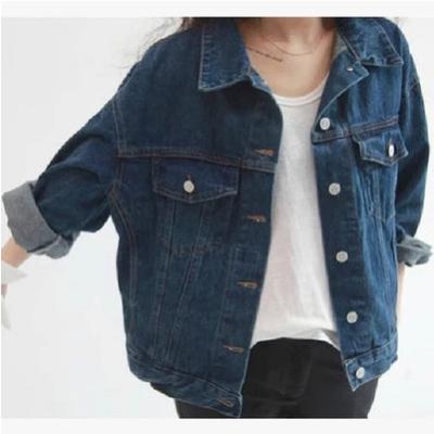 Chine Veste noire de Jean du denim de coton des femmes affligées de Spandex avec deux poches à vendre