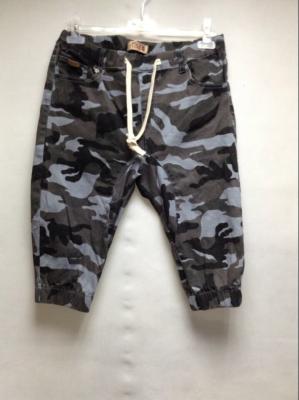 China Stretch Casual Mens Short Pants With Elastic Waist , Camo Cargo Pants For Men for sale