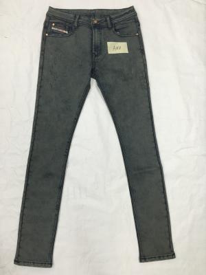 Chine Les jeans coniques de tous les hommes gris de noir acide de lavage se fanent taille faite sur commande résistante à vendre