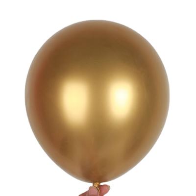 China Wholesale 50/100 foil metal latex foil balloons foil/5/10/12 gold silver chrome balloon wedding decoration globos birthday party supplies thumb for sale