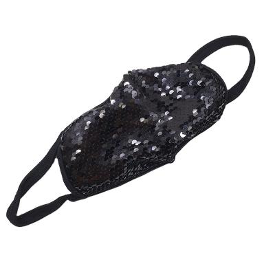 China Fashion hot sale multi color sequin facemask party decoration bling glitter facemask for sale