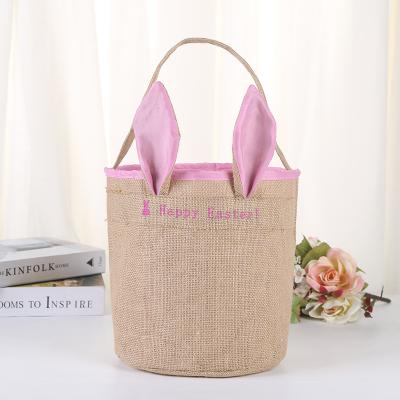 China 2019 Lovely Halloween Gift Baskets For Kids New Printed Burlap Jute Packaging Gift Bag PF-T01-1 for sale