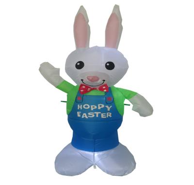 China Lovely Inflatable Easter Bunny, Cute Easter Cartoon LED Lighting Outdoor Advertising Decoration Inflatable Model Custom Design for sale