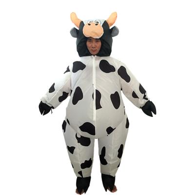 China Unique Cheap Normal Adult Inflatable Cow Costume Inflatable Milk Cow Mascot Costume for sale