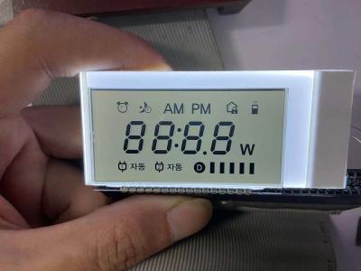 China Tn 7 Segment LCD Display 12 O Clock positief Monochroom Transmissive Lcd Module Transparent karakter voor klok Te koop