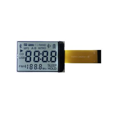 China Positive HTN Segment Code LCD White Blacklight With FPC LCD Display for sale