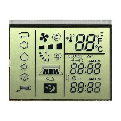 China 3.0 V Positive Reflective TN Segment LCD Air Conditioner Remote Control Temperature Control en venta