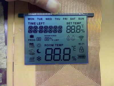 China OEM FSTN LCD Display Positive Mode Monochrome Graphic 12 O'clock Viewing Angle For Thermostat for sale