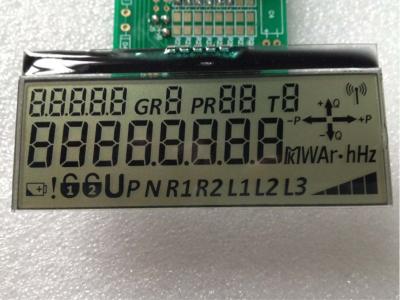 China 17 Segment der Stellen-7 kundenspezifisches Lcd-Modul, Metallpin Transflective Lcd Serienenergie-Meter des Anzeigen-Zahn-I2C zu verkaufen