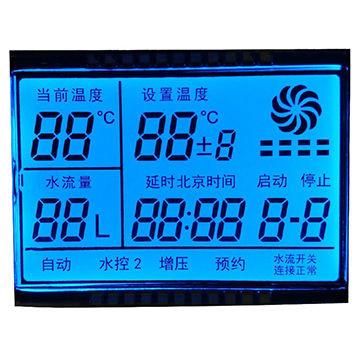 China Static / Dynamic LCD Digital Screen For Mechanical Heat Meters 7 Segment for sale