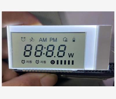 China Monochrome Positive TN LCD Segment Display For Smart Clock for sale