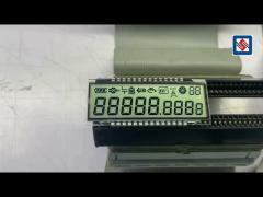 factory custom 8 digit tn lcd display positive seven segment pin connection for electronic gas meter